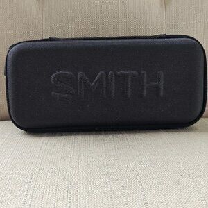 Smith Eyeglasses Case Black Semi Hard Case for Eye Wear Zip Around Case only